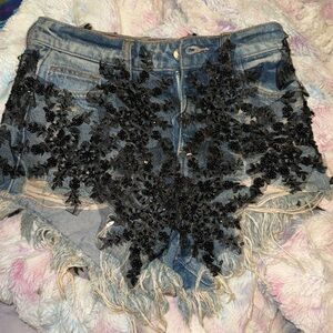 Hand Embroidered Shorts